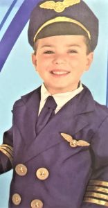 Kids Costumes to Hire - Pilot CHILD -  jacket, hat, bib collar - 3 pce